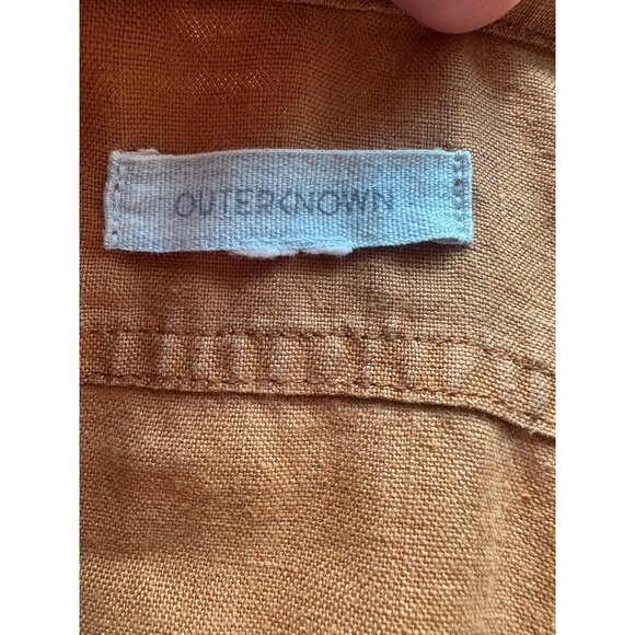 Outerknown Retrograde Linen Jumpsuit Womens Size S Minimalist Capsule Boho - Picture 8 of 9